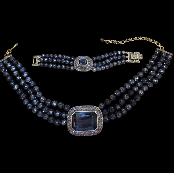 Heidi Daus Tailored To Please Necklace And Bracelet Set - Picture 1 of 9
